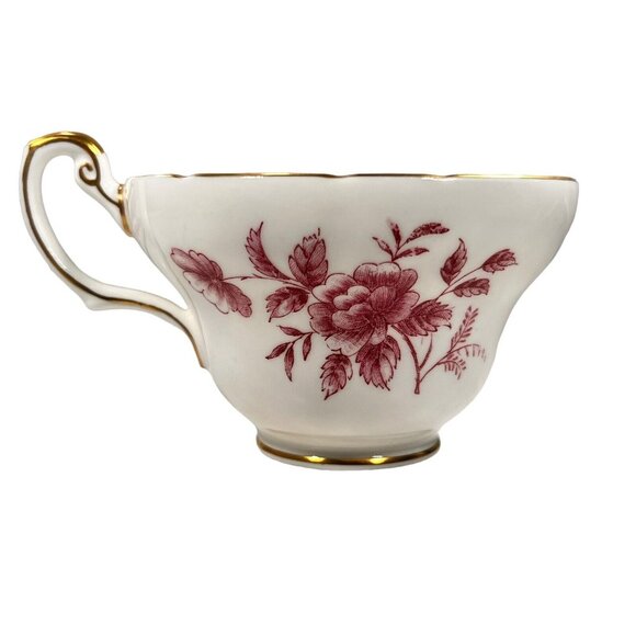 Peony EB 1850 Foley Tea Cup & Saucer Gold Trimmed Vtg Bone China England Floral - Picture 13 of 16